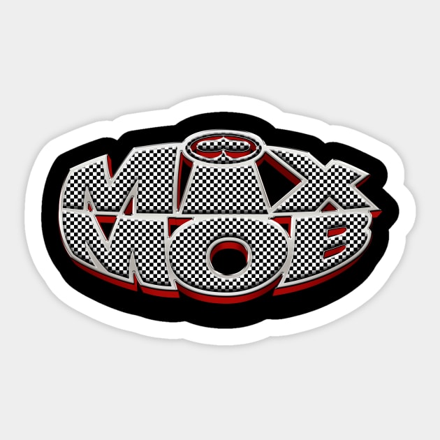 Mix Mob Checkered Logo Sticker by Mix Mob